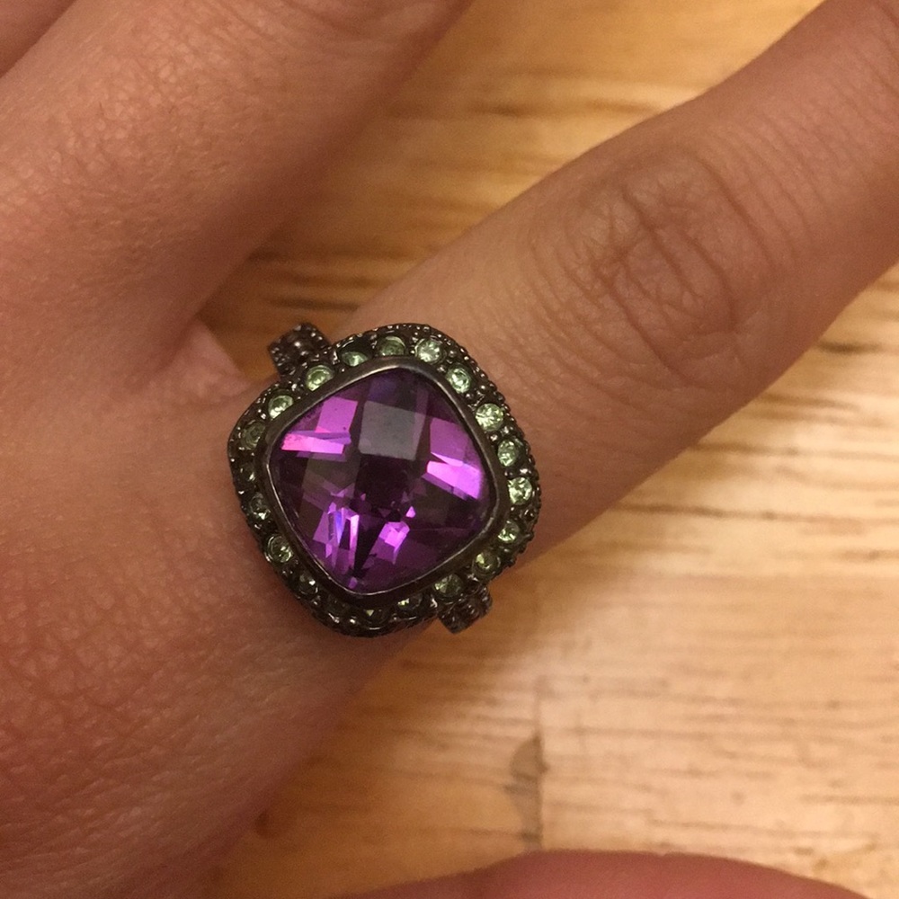 Purple and Green Ring
